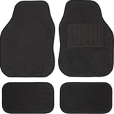 Universal Car Mats, Right Hand Drive, Welded Heel, Black Binding BLUE, RED, BLACK - Green Flag Shop